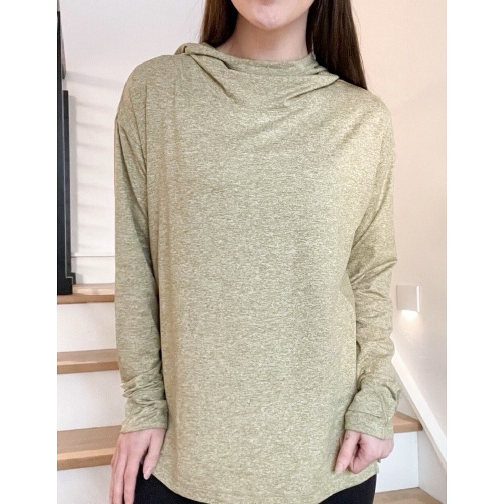 Athleta Uptempo Hoodie Stretch Breathable Lightweight Green NWT Sweatshirt 3X